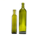 Food Grade 250ml 500ml 750ml 1000ml Square Dark Green Marasca Glass Bottle Olive Oil Bottle 500ml Antique Green Round Olive Oil Bottle